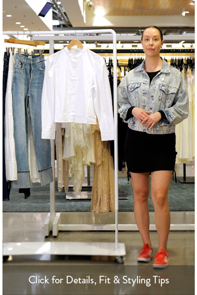 Paulina Cotton Poplin Band Collar Button-Up Shirt video