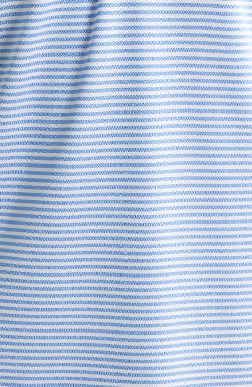 Johnnie-o Stetsons Stripe Performance Polo In Palisades Blue