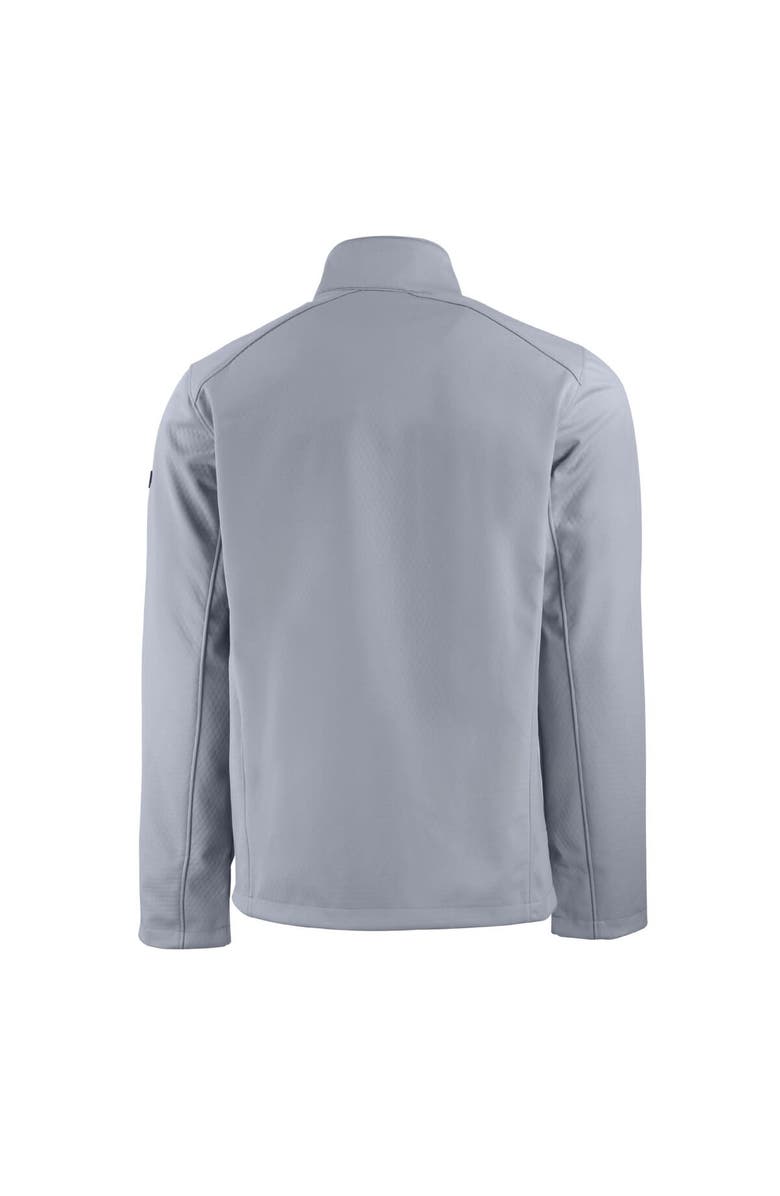 Cutter & Buck Men's Cutter & Buck Gray Montana State Bobcats Vault Evoke Eco Softshell Recycled Full-Zip Jacket, Alternate, color,