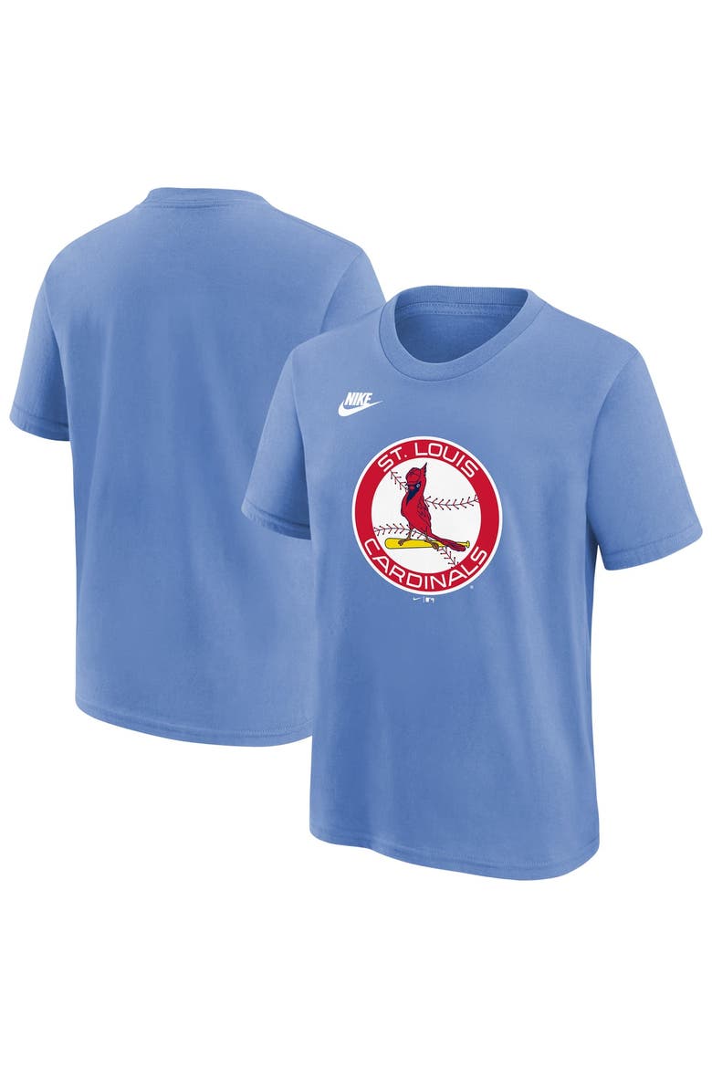 Youth Nike Light Blue St. Louis Cardinals Team Logo T-Shirt, Main, color, Light Blue