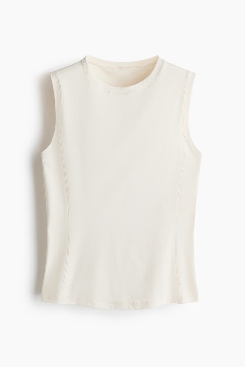 Slim-fit Sports Tank Top With Drymove, Alternate, color, Ivory