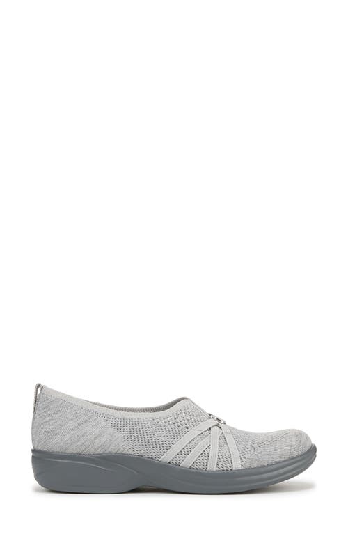 Bzees Niche Knit Slip-on Sneaker In Grey Knit