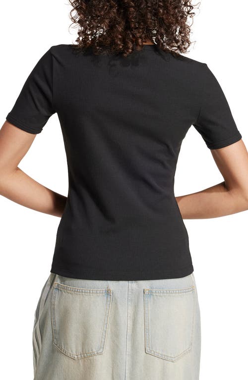 Adidas Originals Campus 2000 Cutout Logo T-shirt In Black
