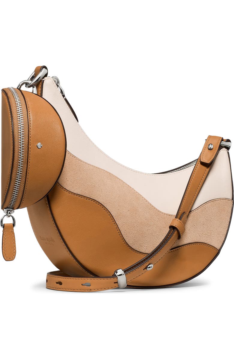 Kate Spade New York duo wavy crossbody bag, Alternate, color, Garden Soil