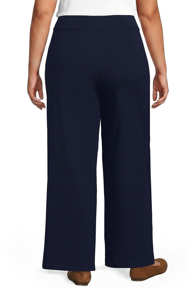 Plus Size Starfish High Rise Pull On Wide Leg Pocket Pants, Alternate, color, Radiant Navy