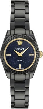 Versace DV One Mini Diamond Ceramic Bracelet Watch, 28mm