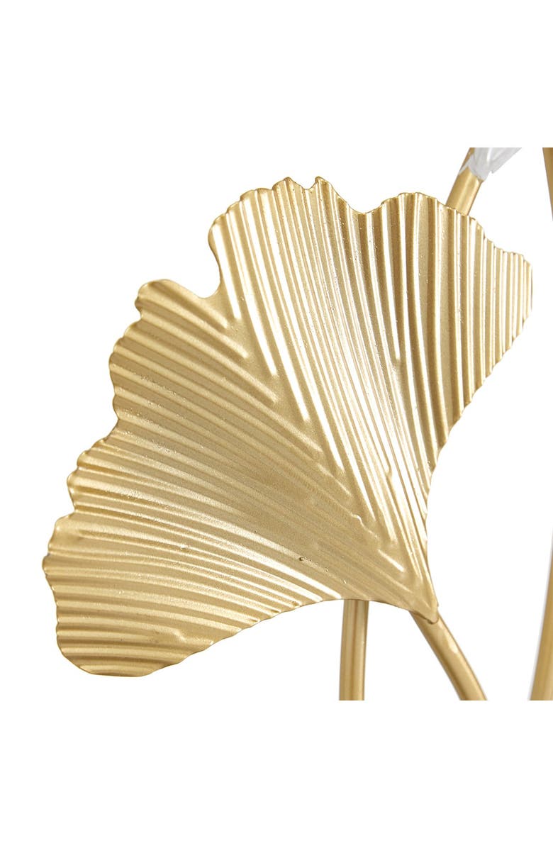 WILLOW ROW White Meatal Leaf Sculpture, Alternate, color, 