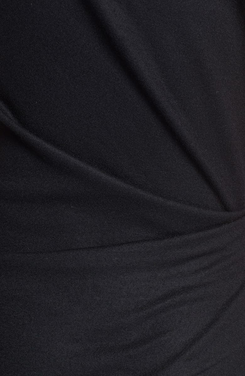 Helmut Lang 'Sonar Wool' Asymmetrical Sleeve Dress, Alternate, color, 