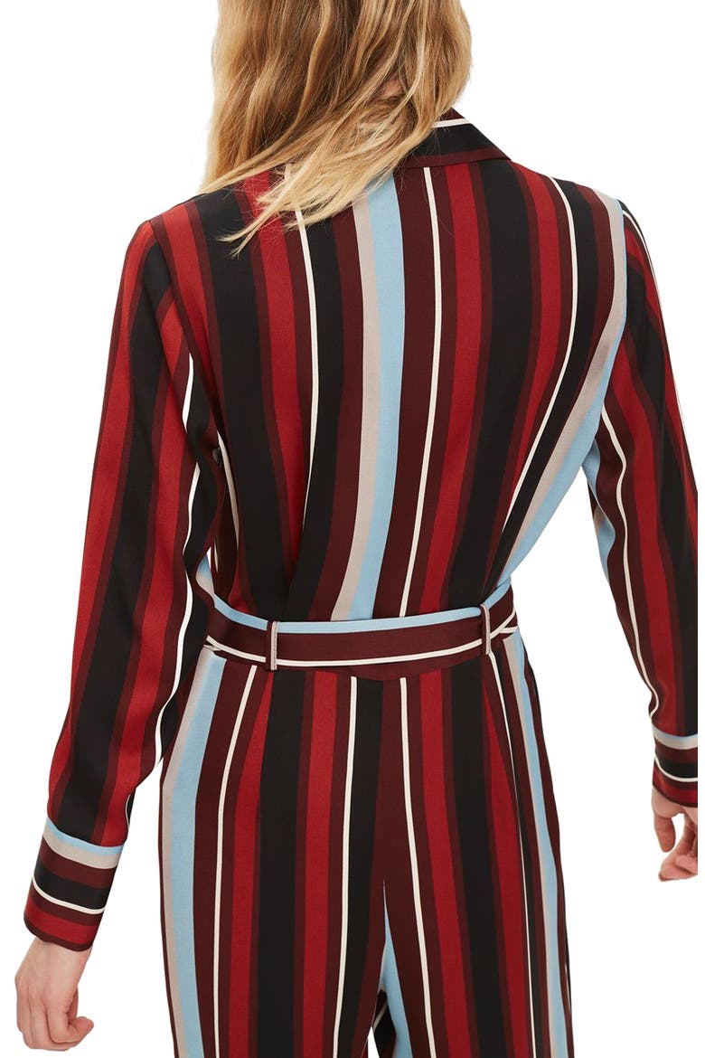 Stripe Jumpsuit, Alternate, color, BLACK MULTI