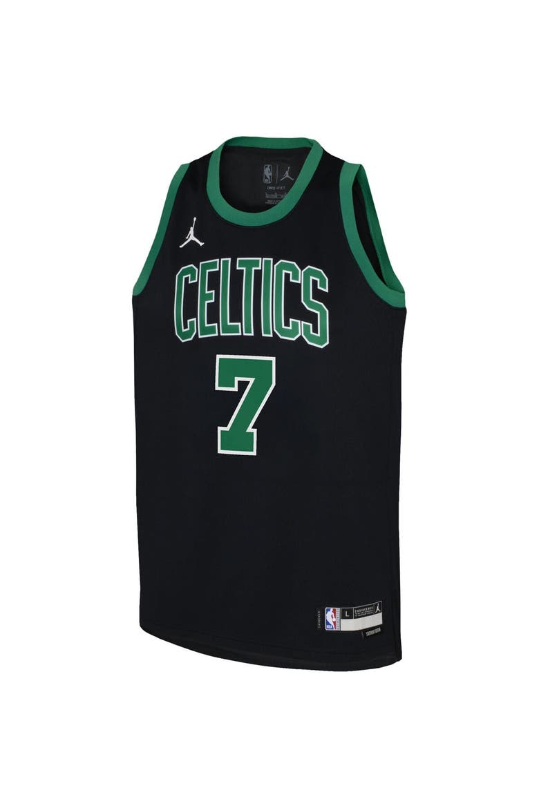 Youth Jordan Brand Jaylen Brown Black Boston Celtics Swingman Jersey - Statement, Alternate, color, Black