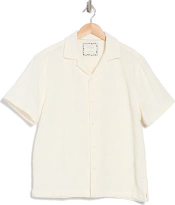 Textured Short Sleeve Camp Shirt