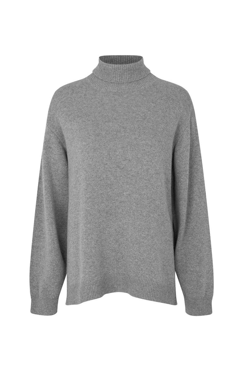 Masai Copenhagen MaFaricka Long Sleeve Roll Neck Sweater, Alternate, color, M. Grey Mel.