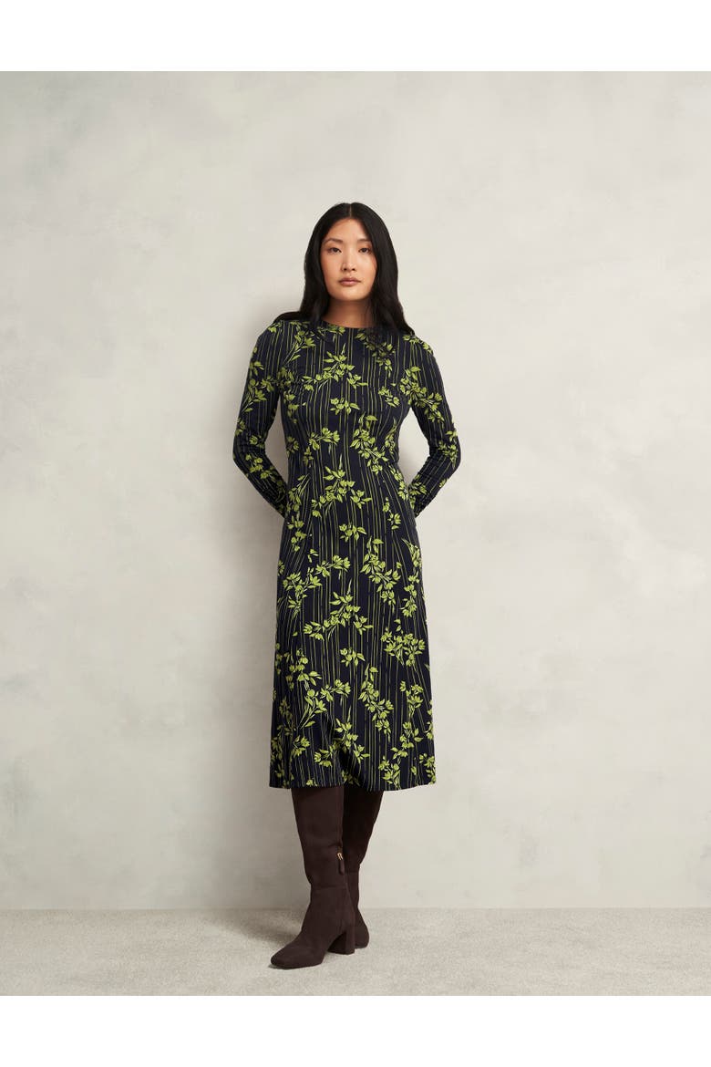 Alison Jersey Dress, Main, color, Navy Green
