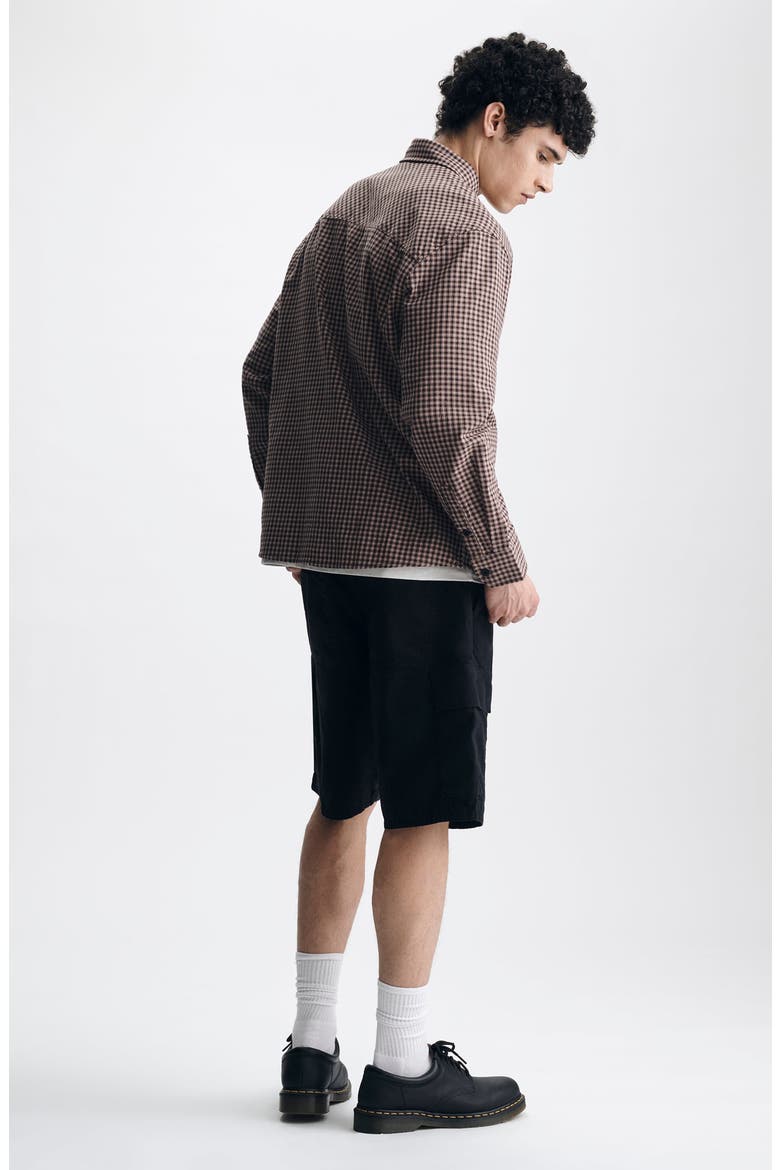 Check Button-Up Shirt, Alternate, color, BLACK CHECK