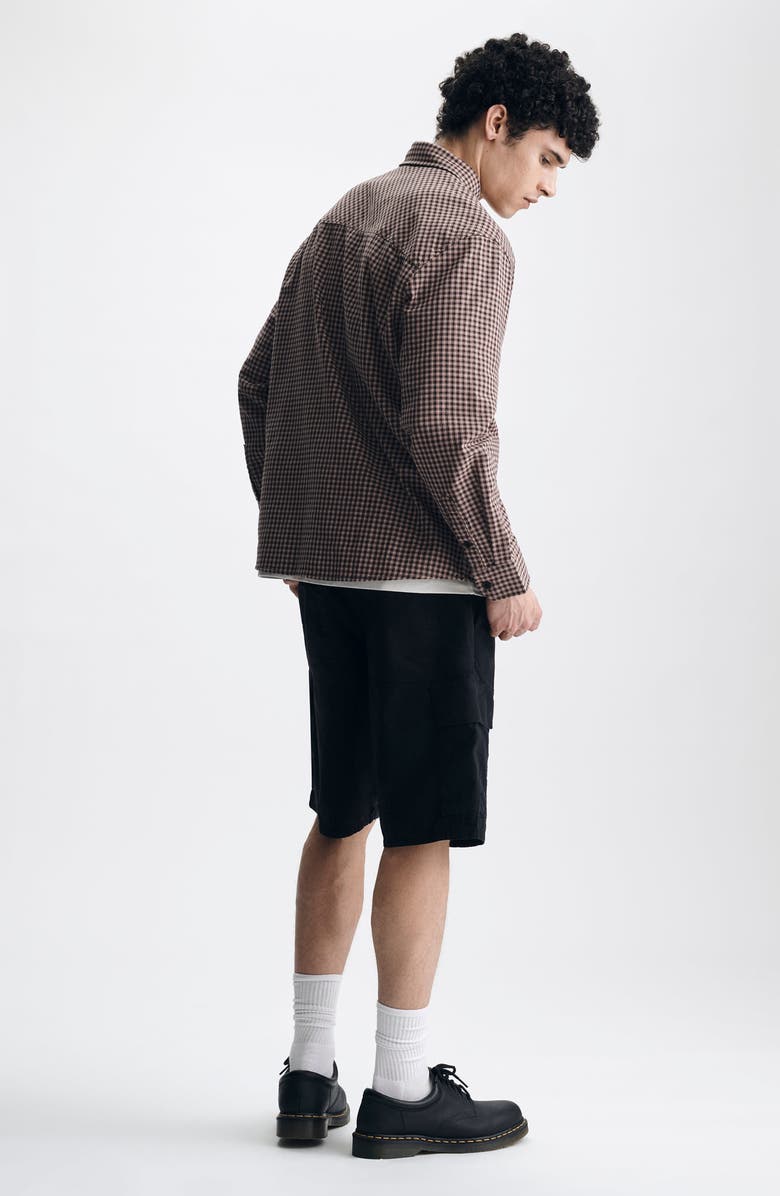 Brooklyn Industries Check Button-Up Shirt, Alternate, color, Black Check