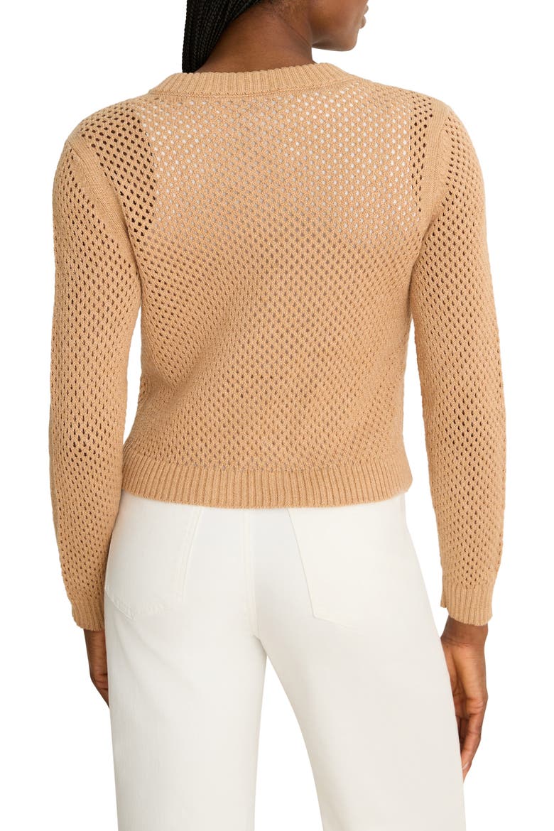 Zip Front Knit Cardigan, Alternate, color, CARAMEL
