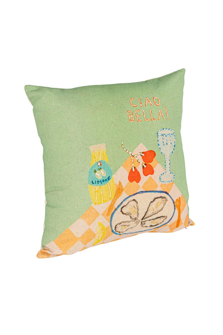 Ciao Bella Tablescape Pillow, Multicolor, Main, color, Blue
