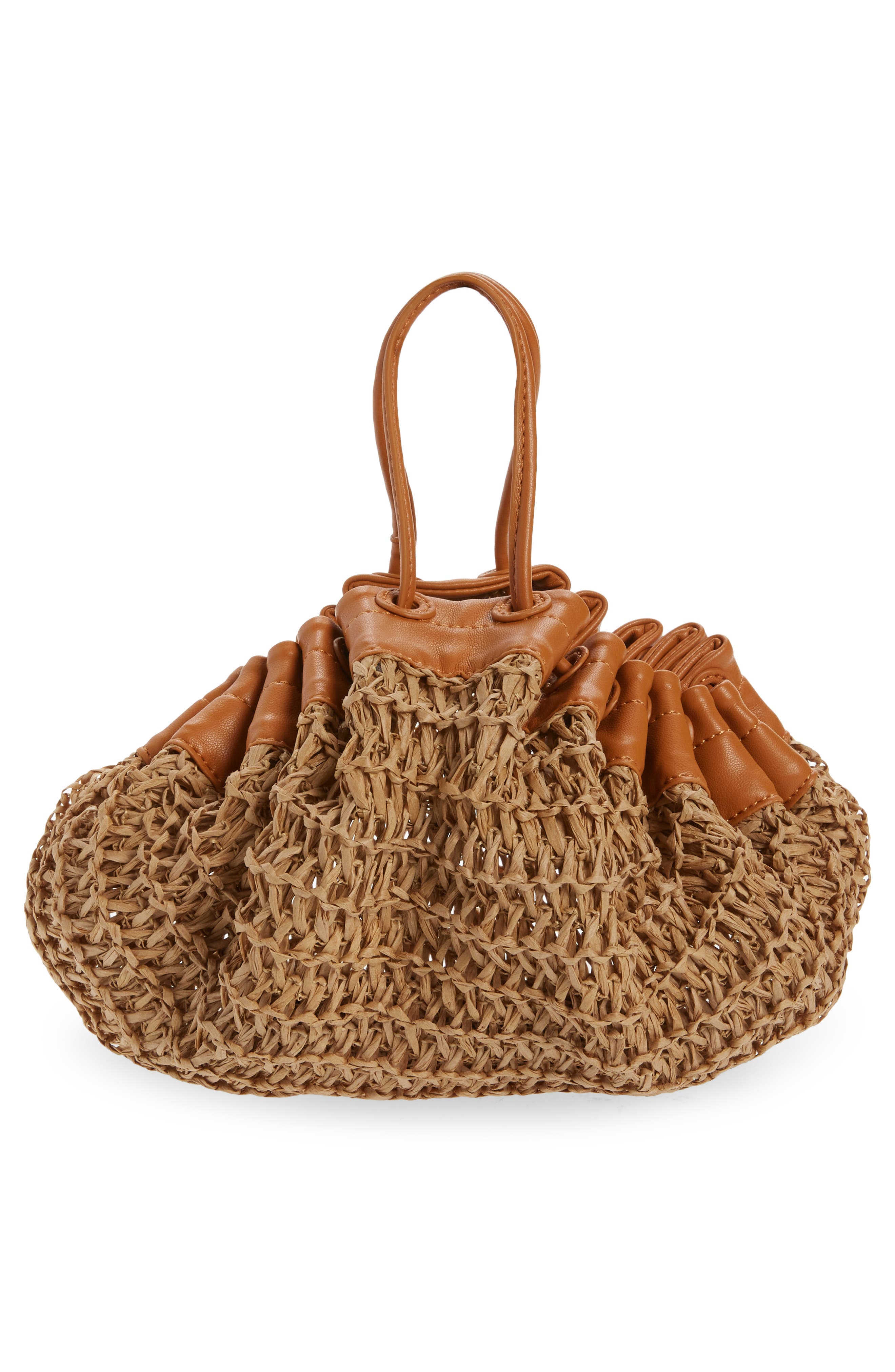 Simon Miller Straw Scrunch Bag, Alternate, color, 