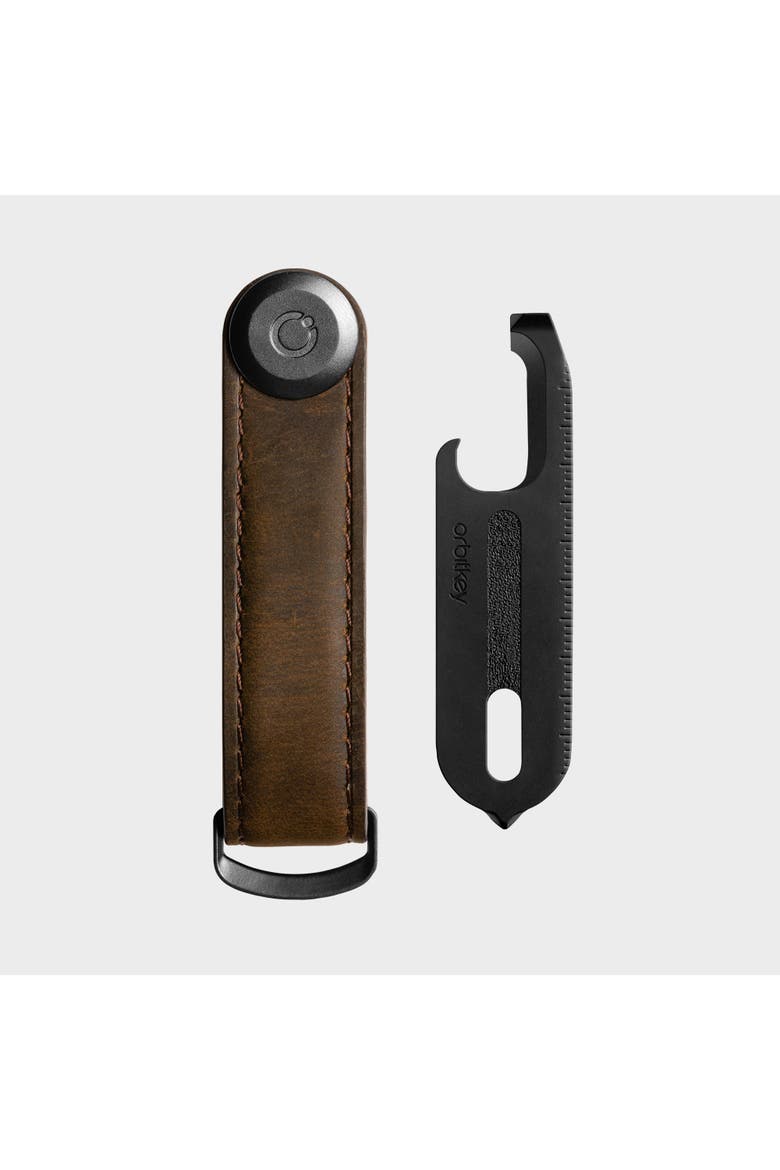 CrazyHorse Key Organiser + Multitool v2 Set, Alternate, color, Oak Brown