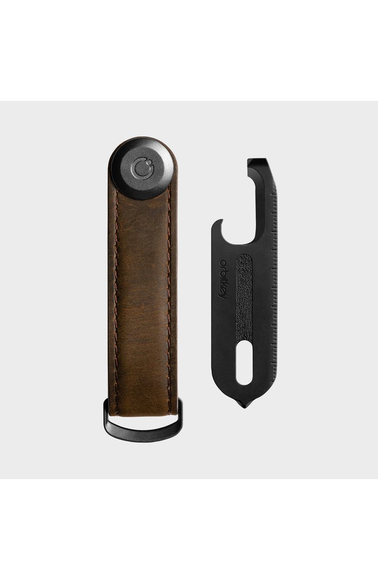 Orbitkey CrazyHorse Key Organiser + Multitool v2 Set, Alternate, color, Oak Brown