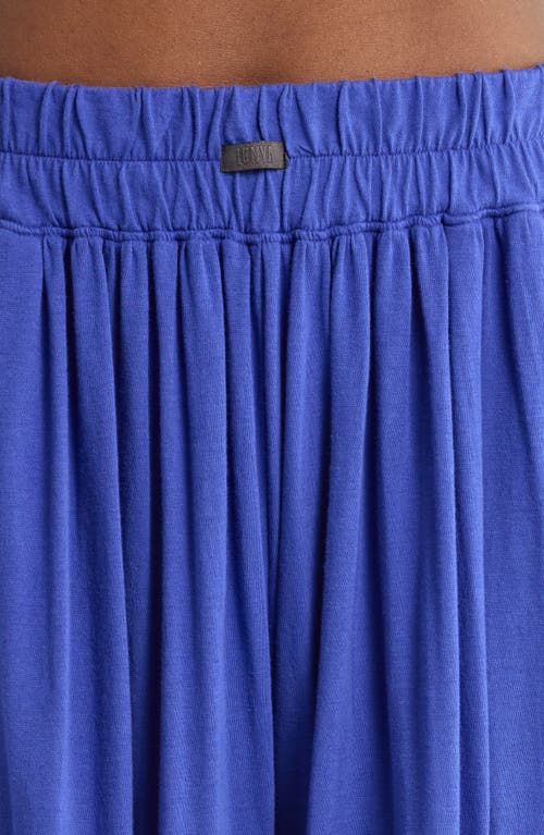 Lunya Organic Pima Wide Leg Lounge Pants In Blue