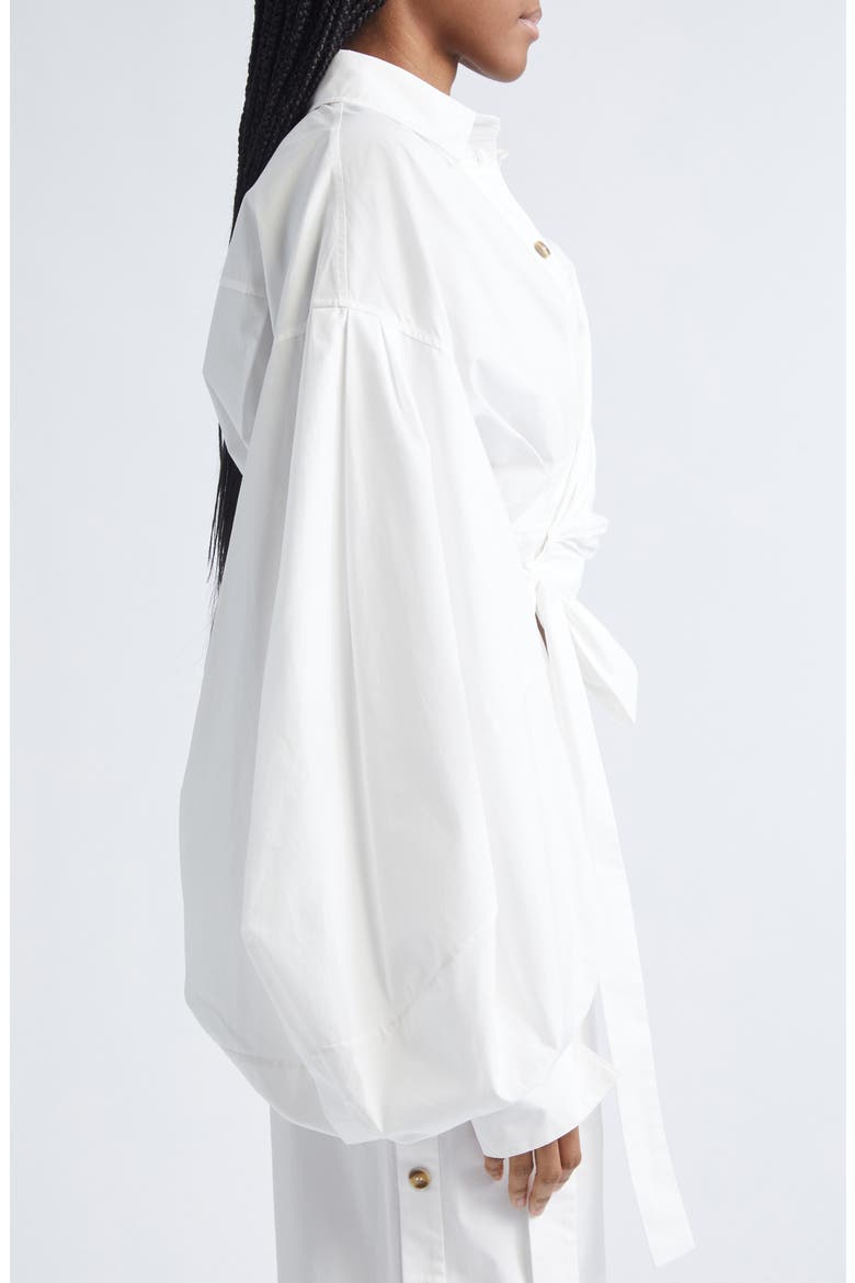 Rebellion Poplin Wrap Shirt, Alternate, color, IVORY