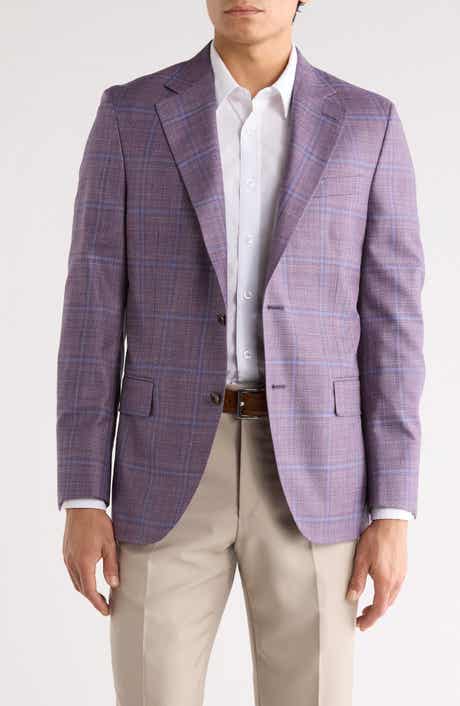Peter Millar Plaid Wool Blend Sport Coat