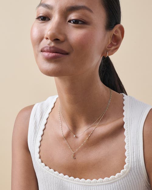 Edge Of Ember Moon Diamond Necklace In Gray