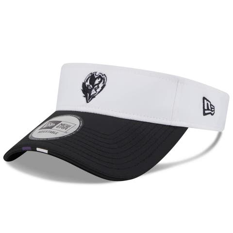 Men's New Era  White/Black Baltimore Ravens 2025 NFL Training Camp Adjustable Visor
