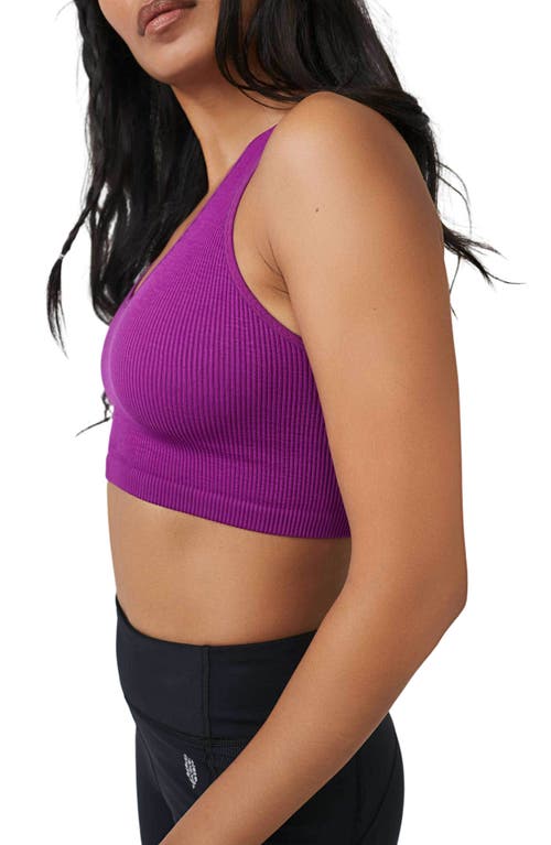 Free People Fp Movement Free Throw Crop Tank In Purple