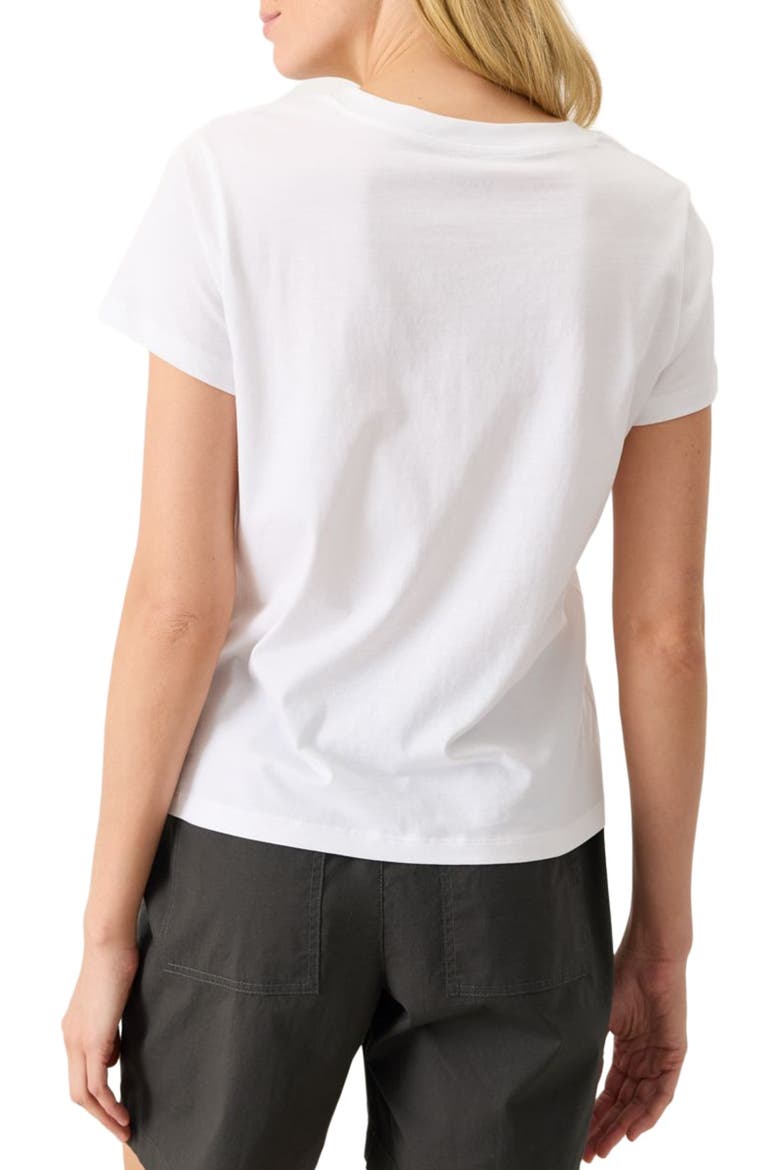 Organic Cotton Softspun Essential V-Neck Tee, Alternate, color, White