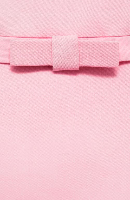 Mango Decorative Bow Miniskirt In Pastel Pink