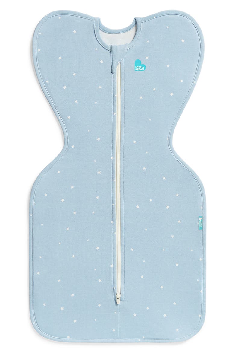 Swaddle Up™ 1.0 TOG Original Stretch Cotton Swaddle, Main, color, POWDER BLUE