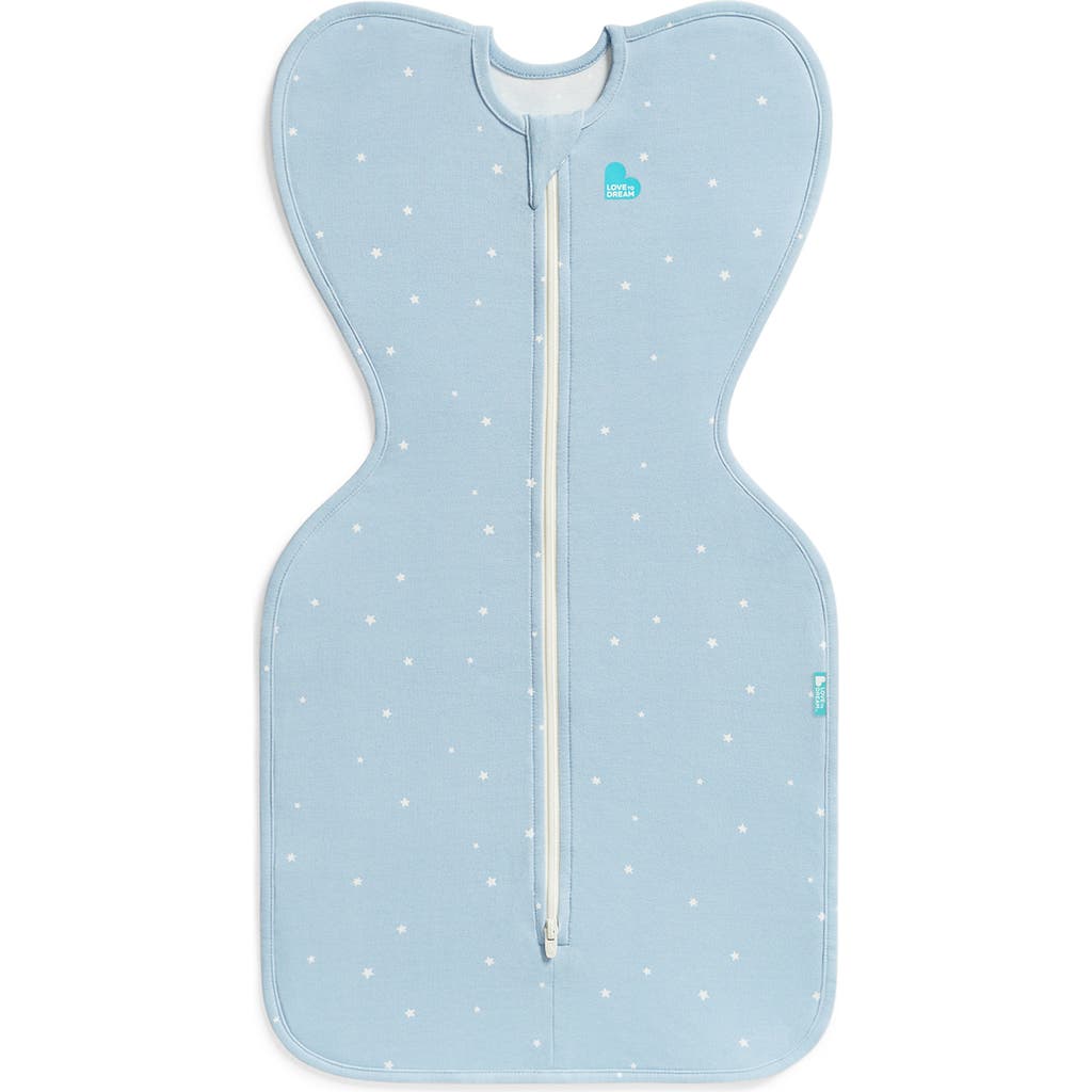 Love To Dream Swaddle Up™ 1.0 Tog Original Stretch Cotton Swaddle In Blue