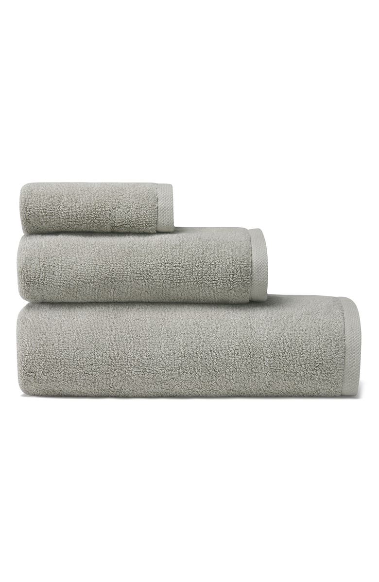 SFERRA Cielo Cotton Bath Towel, Alternate, color, Platinum