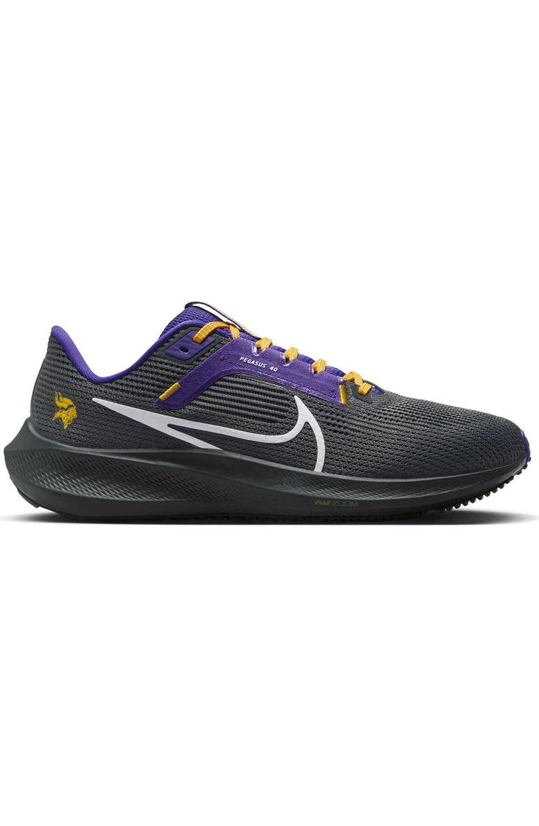 Nike Unisex Nike Anthracite Minnesota Vikings Zoom Pegasus 40 Running Shoe, Main, color,
