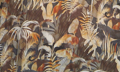 Apny Puff Shoulder Button Front Top In Multi