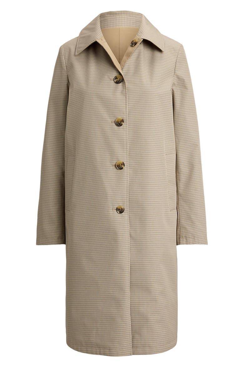 Reversible Balmacaan Raincoat, Alternate, color, MINICHECK