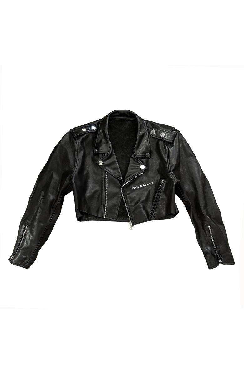 THE BALLET TB Moto Jacket, Main, color, Black