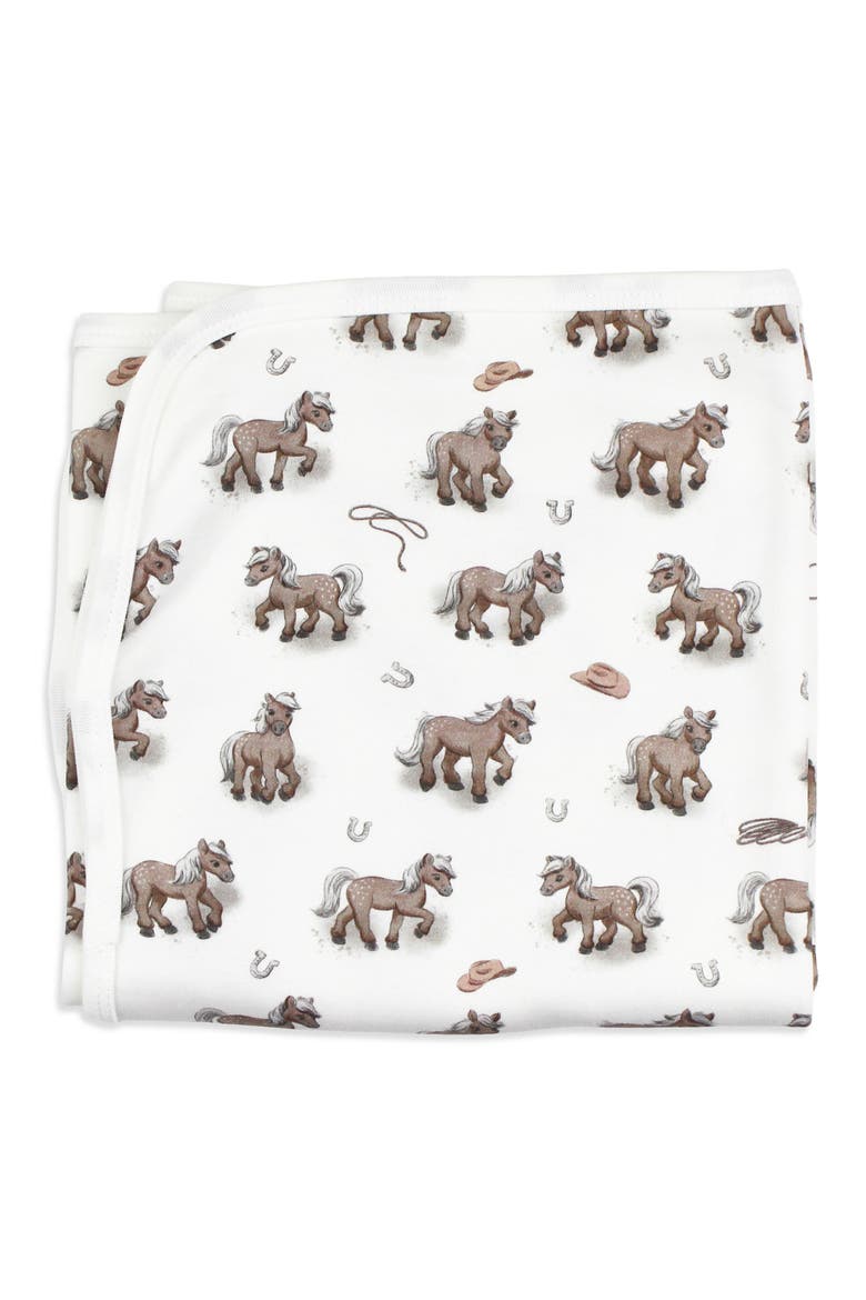 Organic Cotton Baby Blanket, Main, color, LITTLE LASSO
