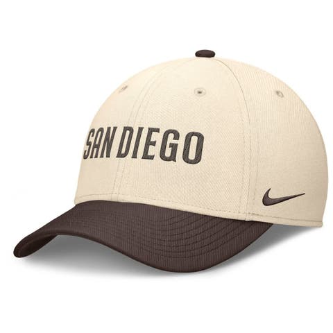 Men's Nike Natural/Brown San Diego Padres Statement Rise Performance Flex Hat