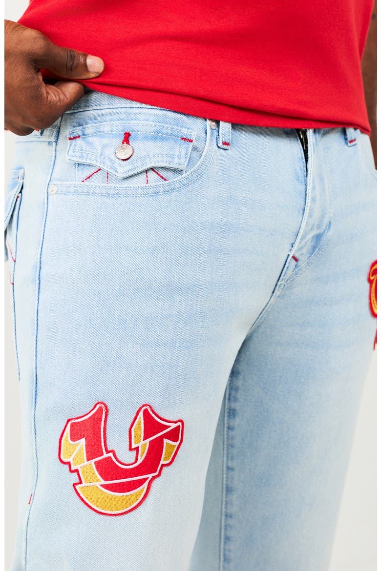Geno Flap Embroidered Patch Jeans, Alternate, color, LIGHT JOURNEY