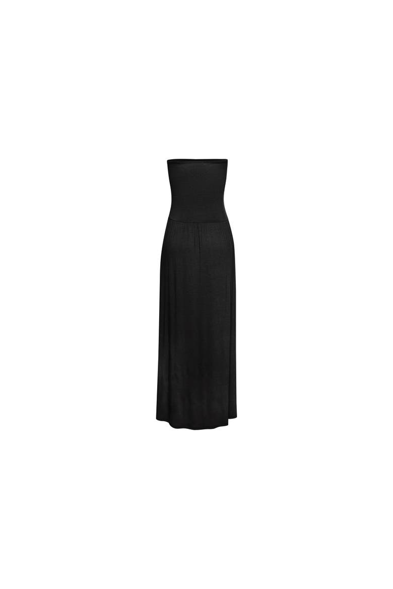 Bandeau Maxi Dress, Alternate, color, Black