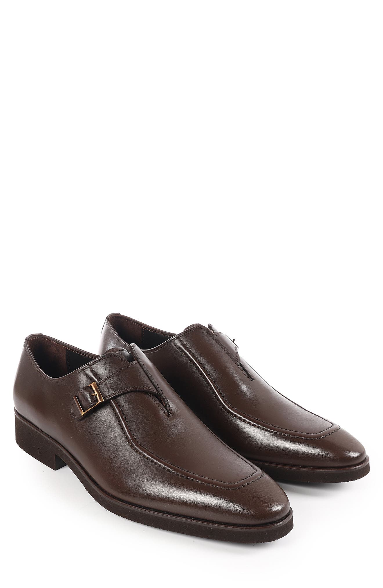 Wilton Monk Shoe, Alternate, color, DARK BROWN