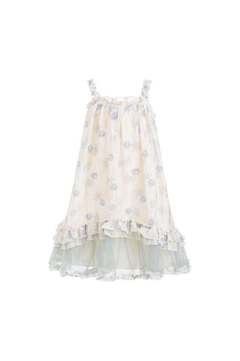 Vintage Bloom Ruffle Dress, Main, color, Ivory