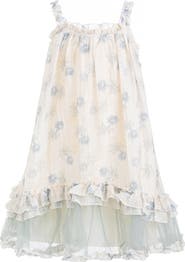 Sweet Cactus Vintage Bloom Ruffle Dress