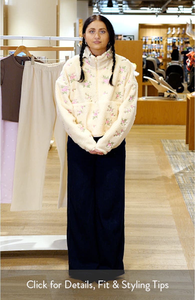 Rose Petals Quarter Zip Pullover, sales video thumbnail