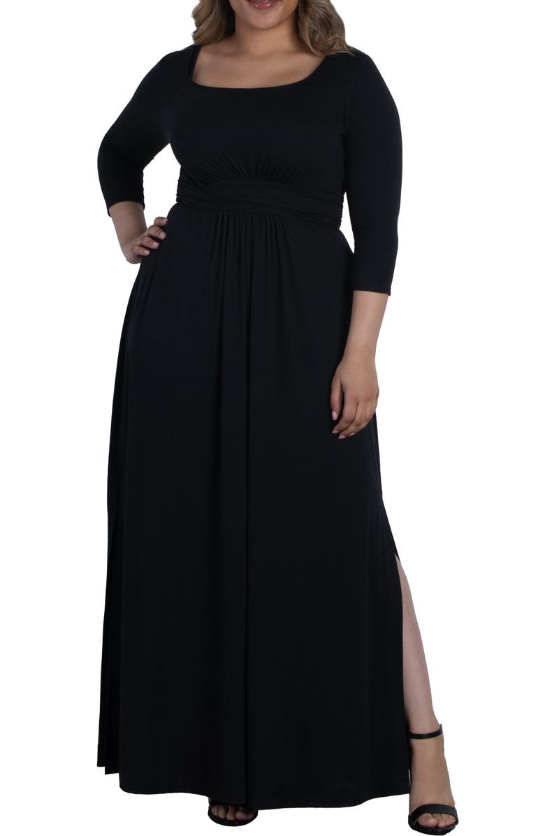 Kiyonna Maya Knit Maxi Dress, Main, color, 
