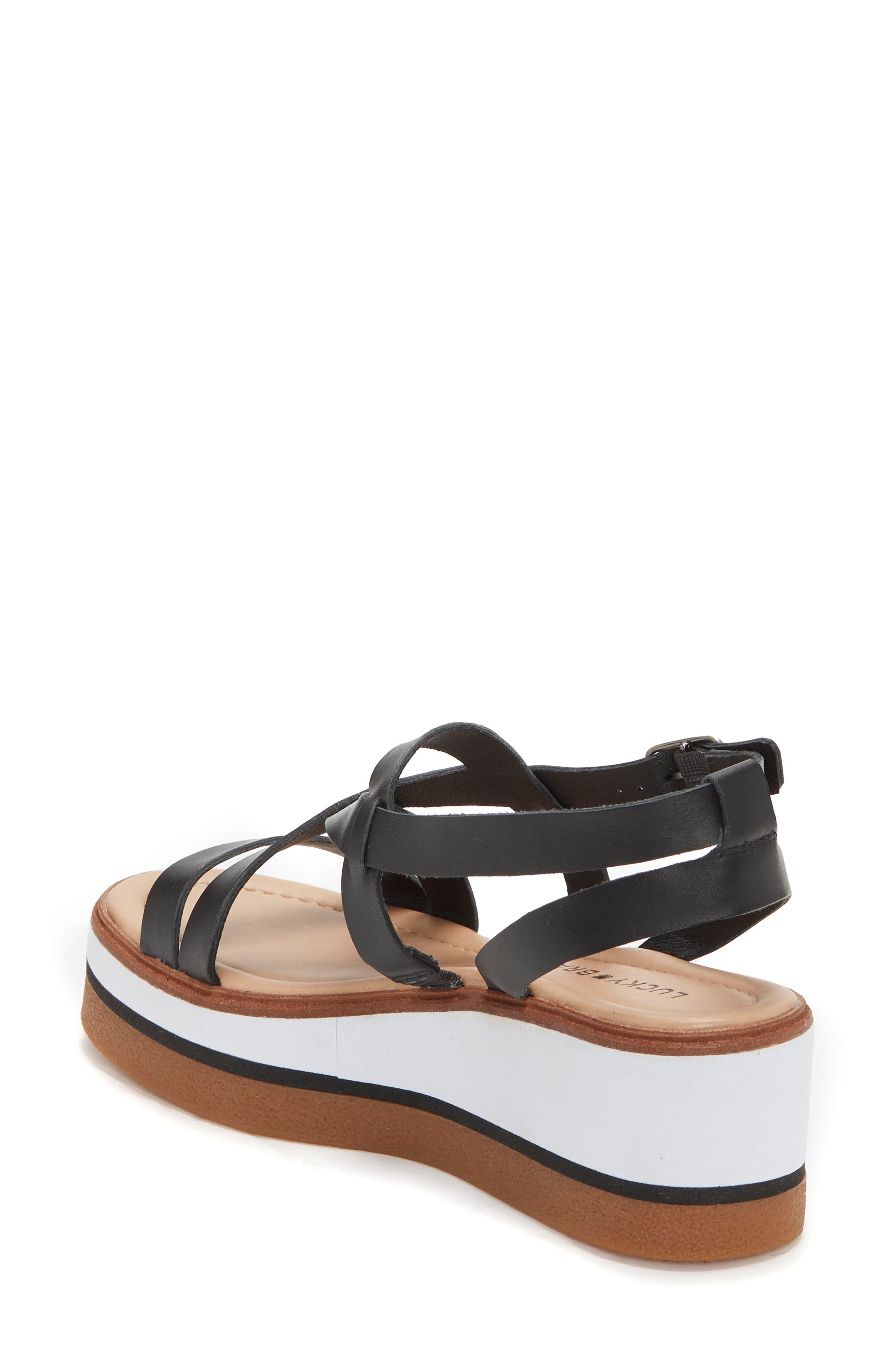 Lucky Brand Ticey Platform Wedge Sandal, Alternate, color, 