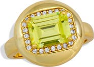 SAVVY CIE JEWELS Puffy CZ Halo Ring